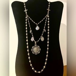 Melania Clara St. Mary Chandelier Necklace